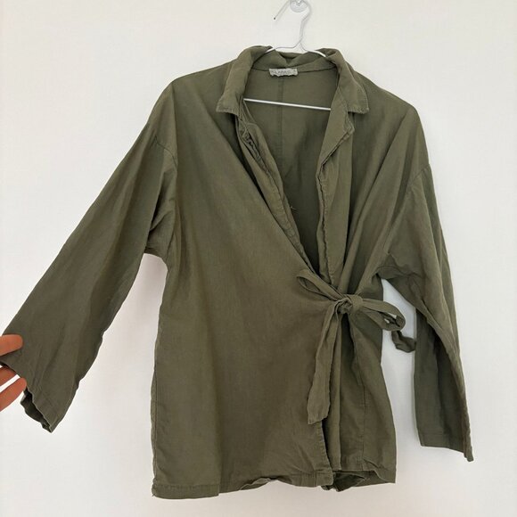 Made in Italy Linen jacket/Top - Picture 1 of 3